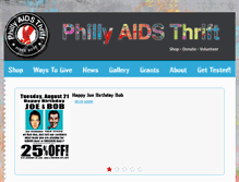 Tablet Screenshot of phillyaidsthrift.com